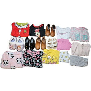 Girl's 24 Month Five Pound Clothing Bundle Pajamas Boots Sandals Hoodie Box
